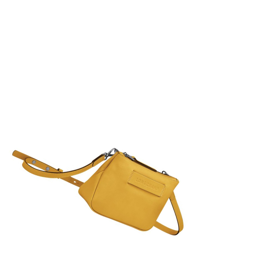 Longchamp 3D Crossbody Veske Dame Gul | NO-KL8769