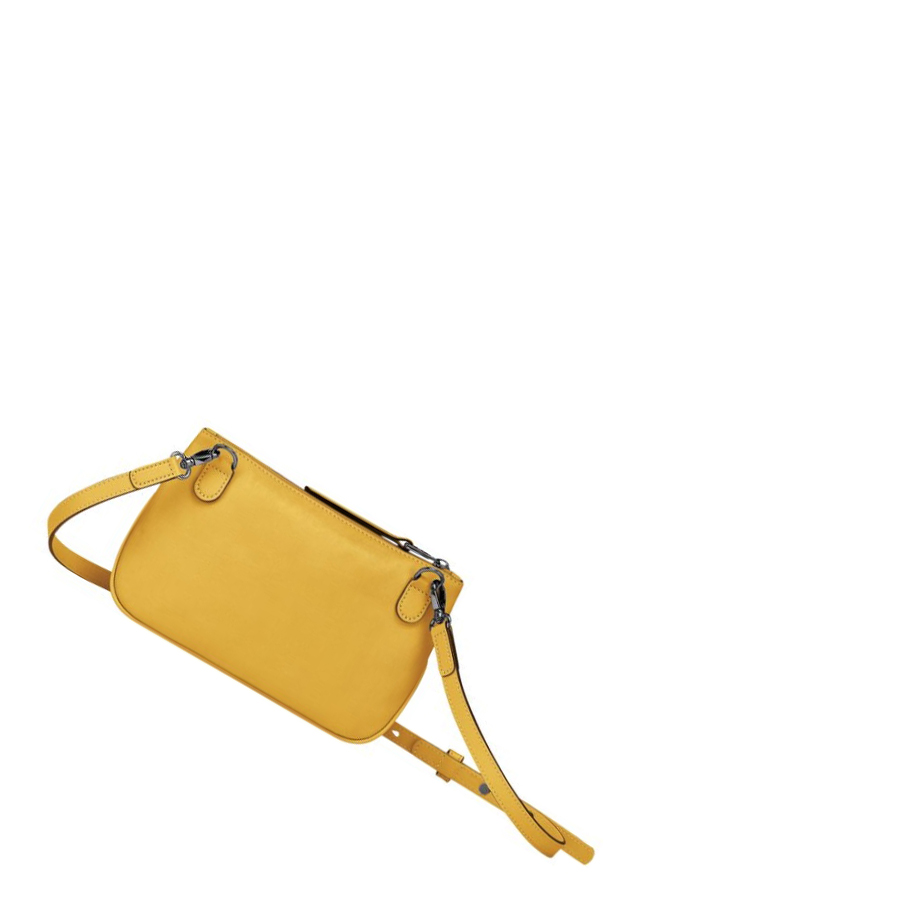 Longchamp 3D Crossbody Veske Dame Gul | NO-KL8769