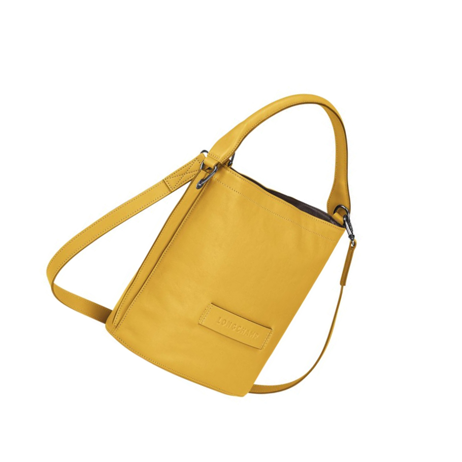 Longchamp 3D Crossbody Veske Dame Gul | NO-PY3187