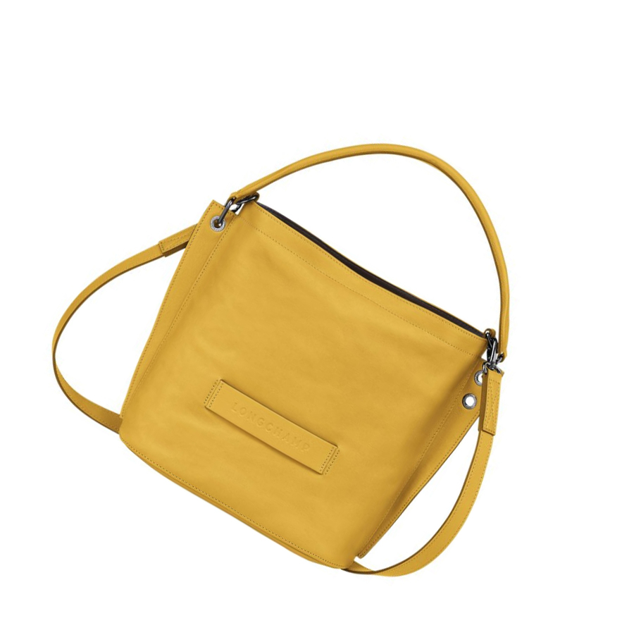 Longchamp 3D Crossbody Veske Dame Gul | NO-PY3187