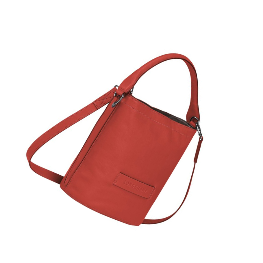 Longchamp 3D Crossbody Veske Dame Rød | NO-CZ3918