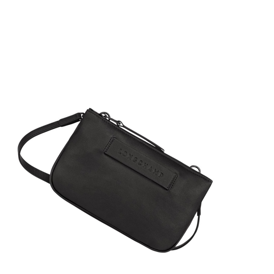 Longchamp 3D Crossbody Veske Dame Svarte | NO-JH0476