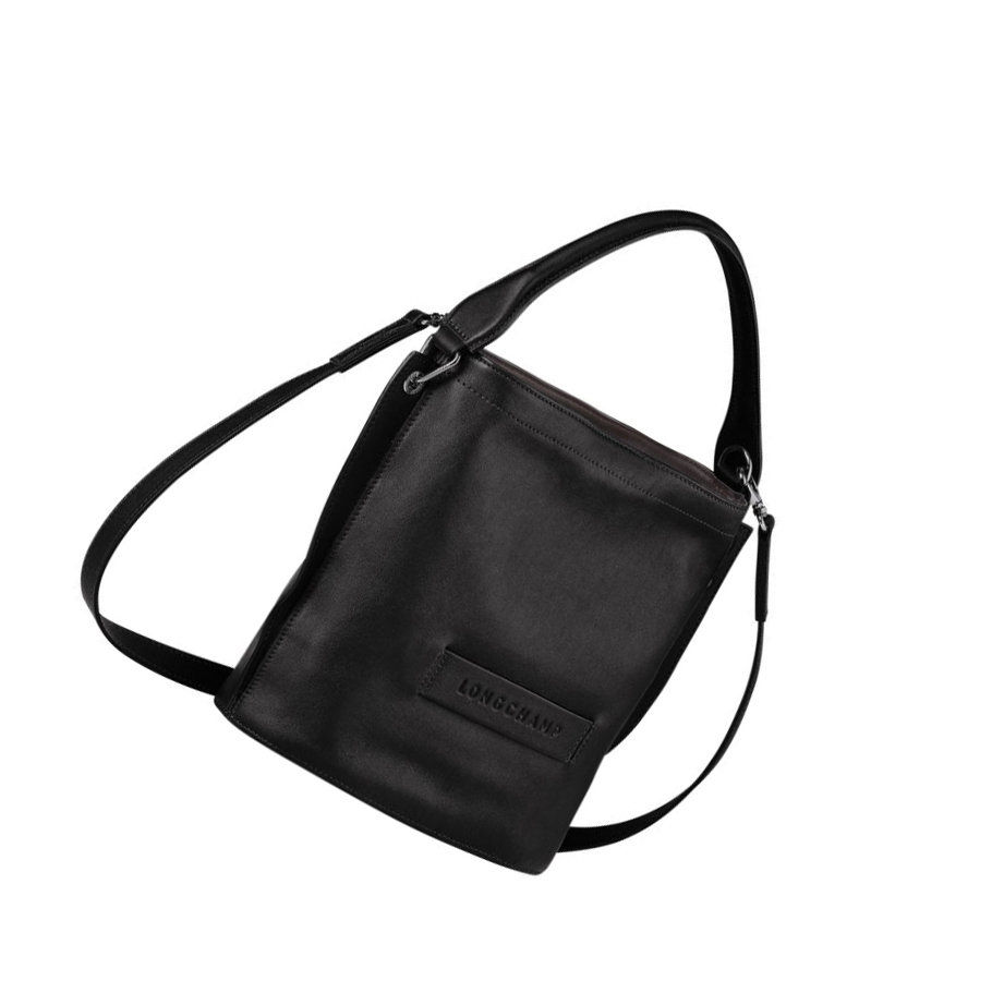 Longchamp 3D Crossbody Veske Dame Svarte | NO-QD6085