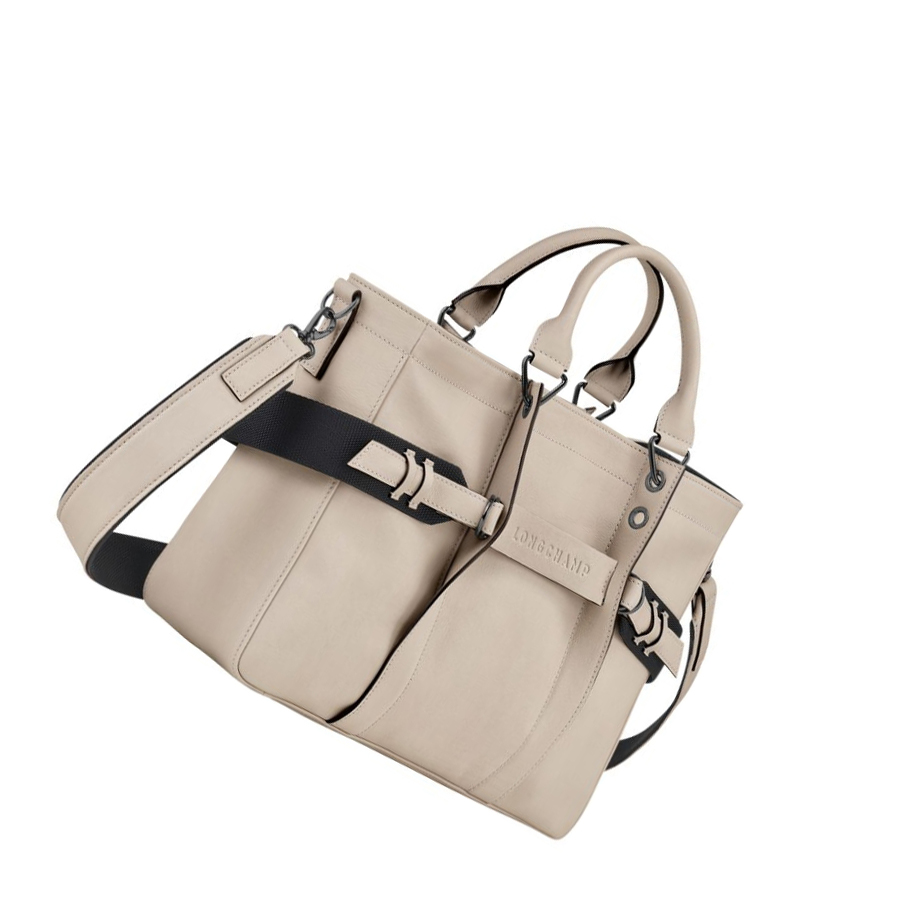 Longchamp 3D Sangle M Håndveske Dame Beige | NO-SL6013