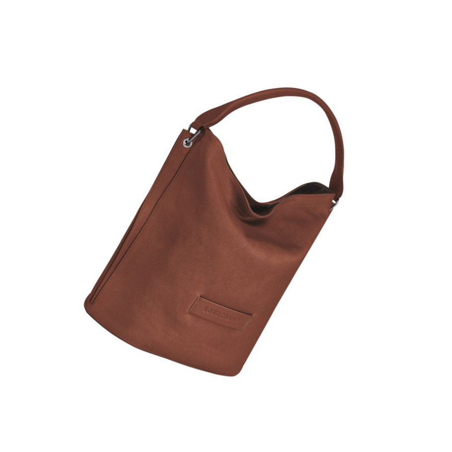 Longchamp 3D Skulderveske Dame Brune | NO-XQ3604