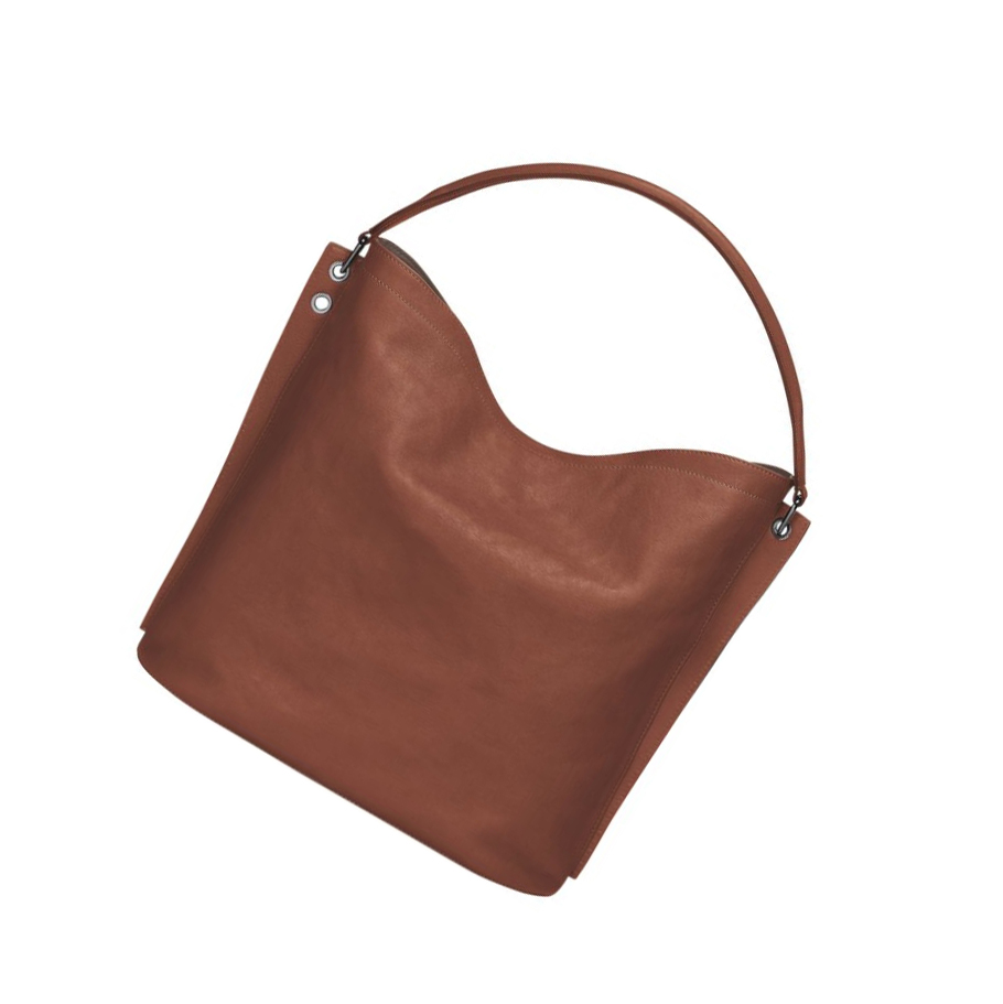 Longchamp 3D Skulderveske Dame Brune | NO-XQ3604