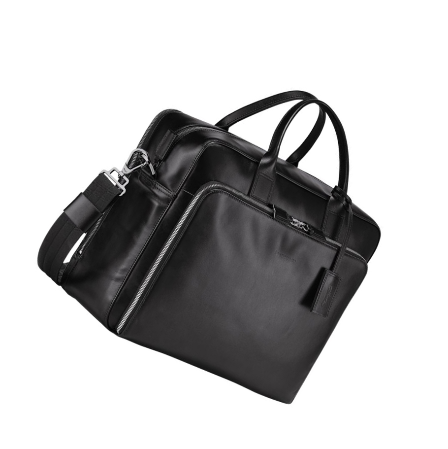 Longchamp Baxi L Kofferter Herre Svarte | NO-BD5403