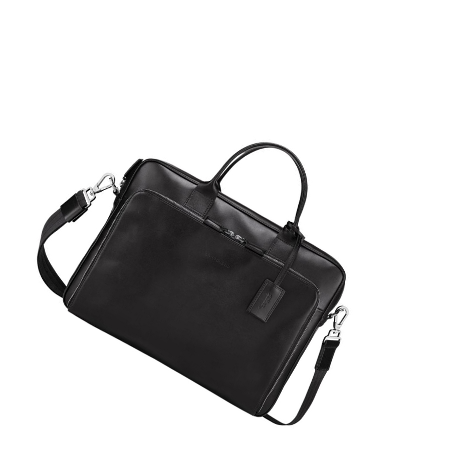 Longchamp Baxi M Kofferter Herre Svarte | NO-ML5961