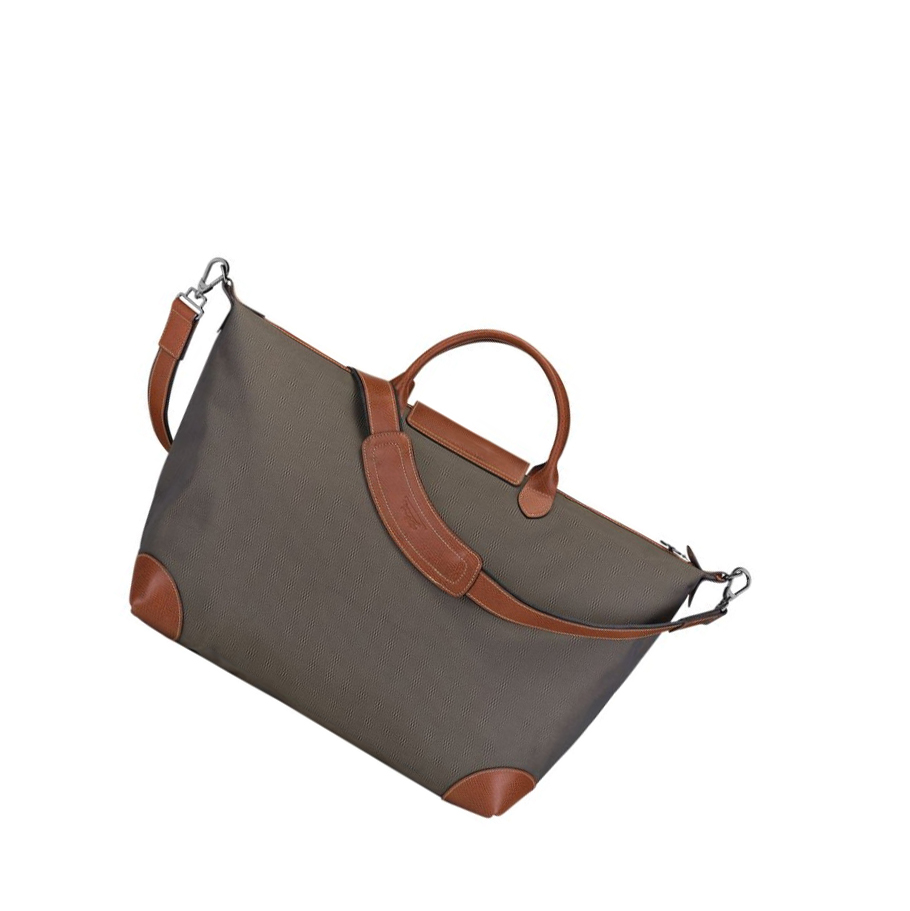 Longchamp Boxford L Reiseveske Dame Brune | NO-DH0563