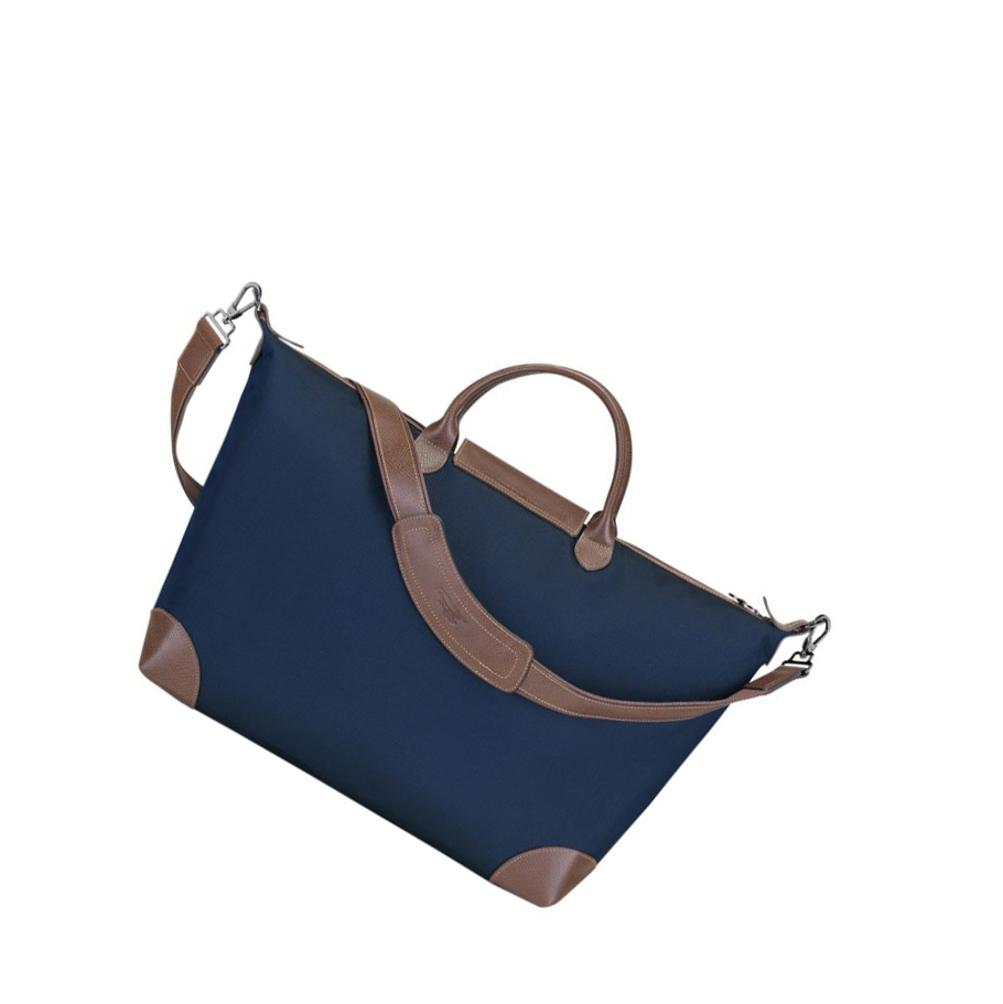 Longchamp Boxford L Reiseveske Dame Marineblå | NO-DC7126