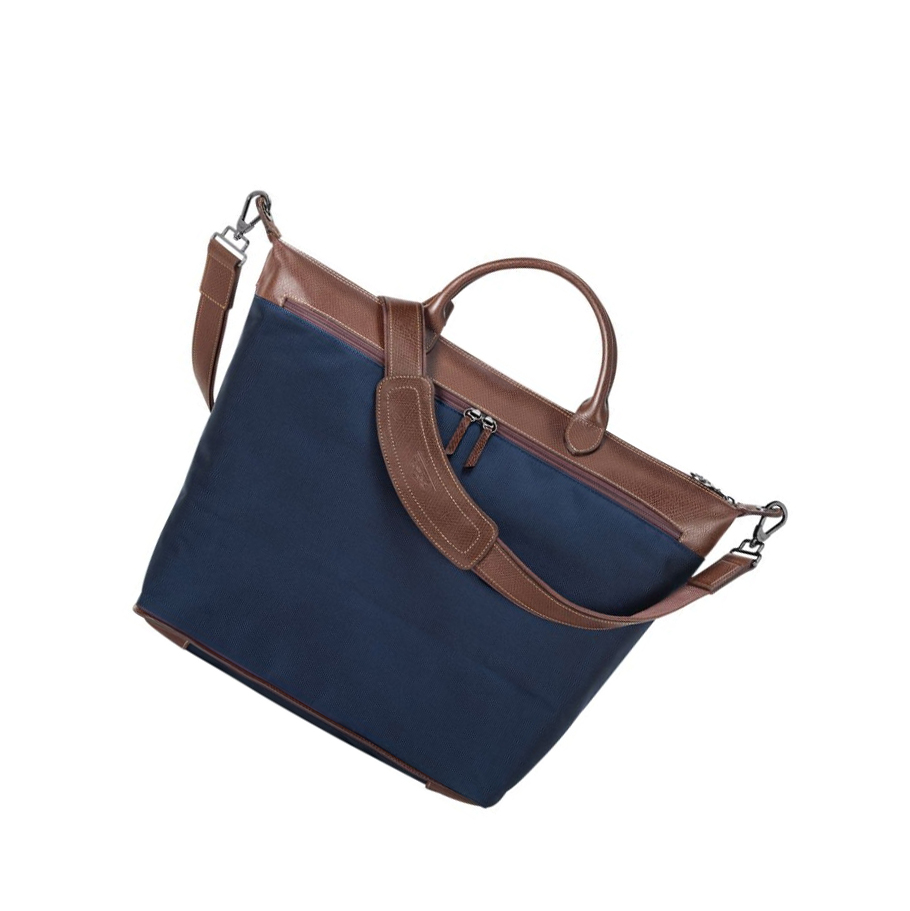 Longchamp Boxford Reiseveske Dame Marineblå | NO-SQ2867