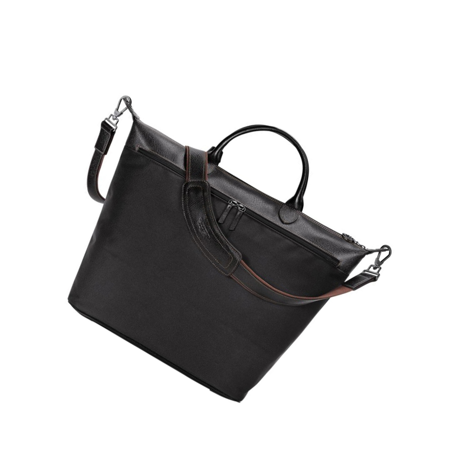 Longchamp Boxford Reiseveske Dame Svarte | NO-DC9257