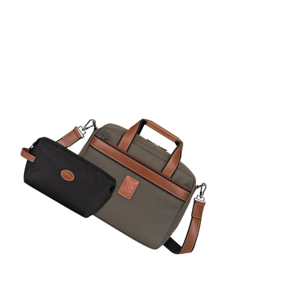 Longchamp Boxford Reiseveske Herre Brune | NO-BR9048