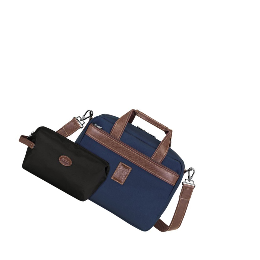 Longchamp Boxford Reiseveske Herre Marineblå | NO-IB3285