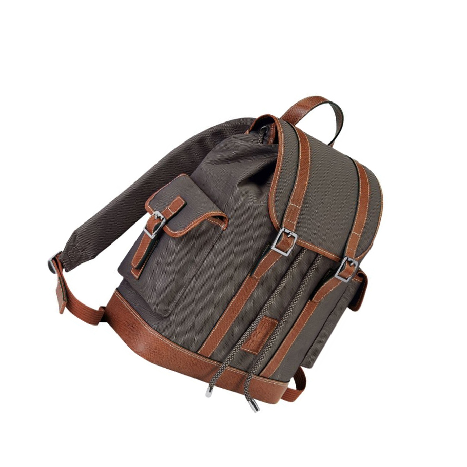 Longchamp Boxford Ryggsekk Herre Brune | NO-XF8716