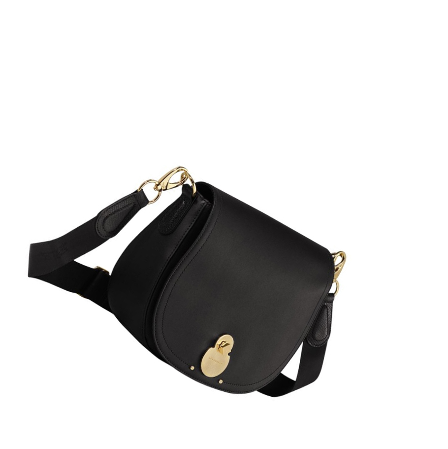 Longchamp Cavalcade M Crossbody Veske Dame Svarte | NO-AL7140