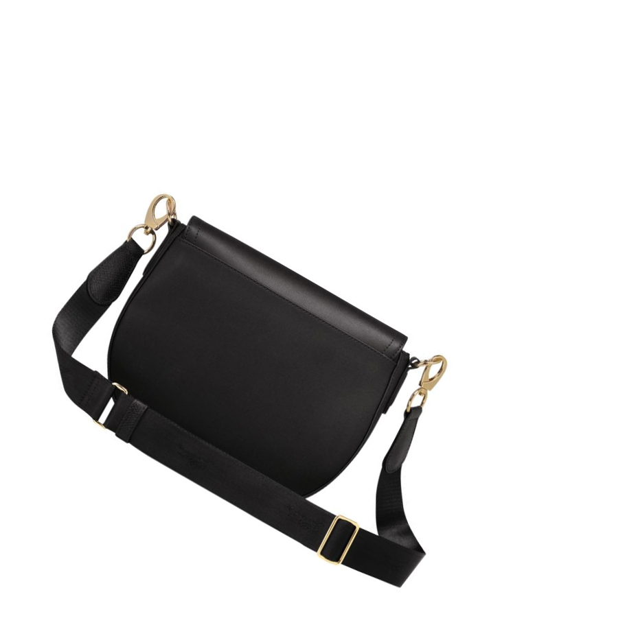 Longchamp Cavalcade M Crossbody Veske Dame Svarte | NO-AL7140