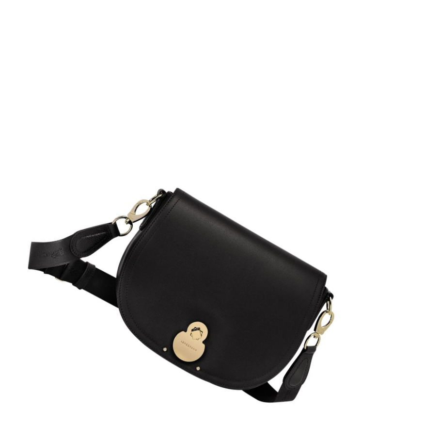 Longchamp Cavalcade M Crossbody Veske Dame Svarte | NO-AL7140