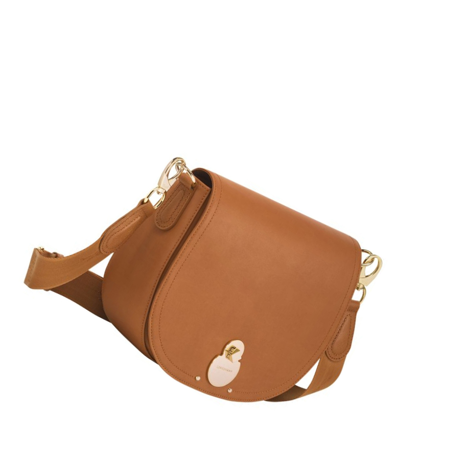 Longchamp Cavalcade M Crossbody Veske Dame Beige | NO-BW0342