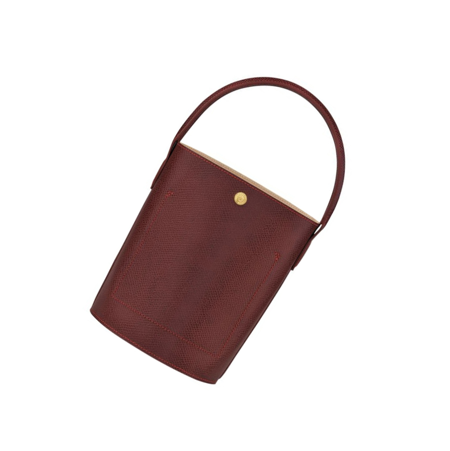 Longchamp Cuir De Russie Håndveske Dame Rød | NO-JH3580