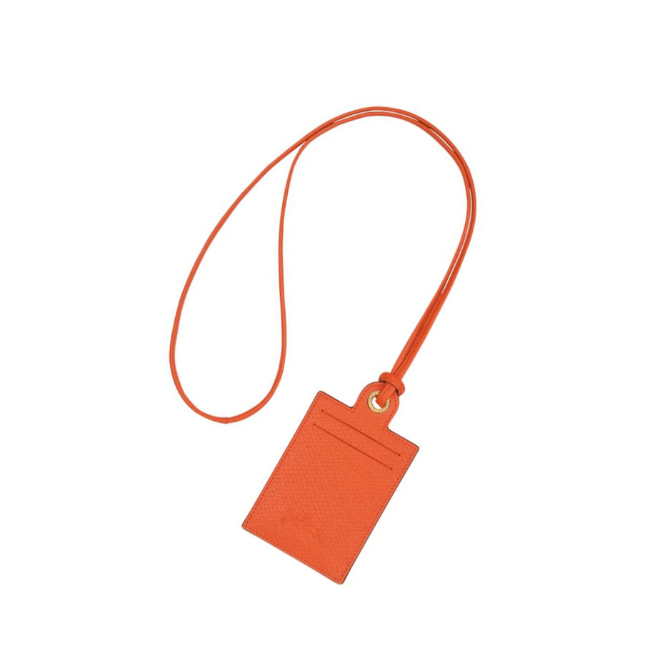 Longchamp Cuir De Russie Kortholdere Herre Oransje | NO-AO2681