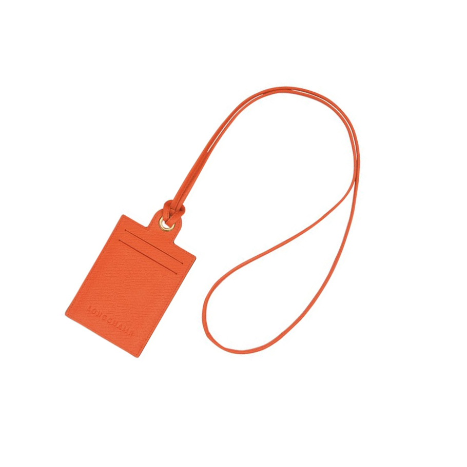 Longchamp Cuir De Russie Kortholdere Herre Oransje | NO-AO2681