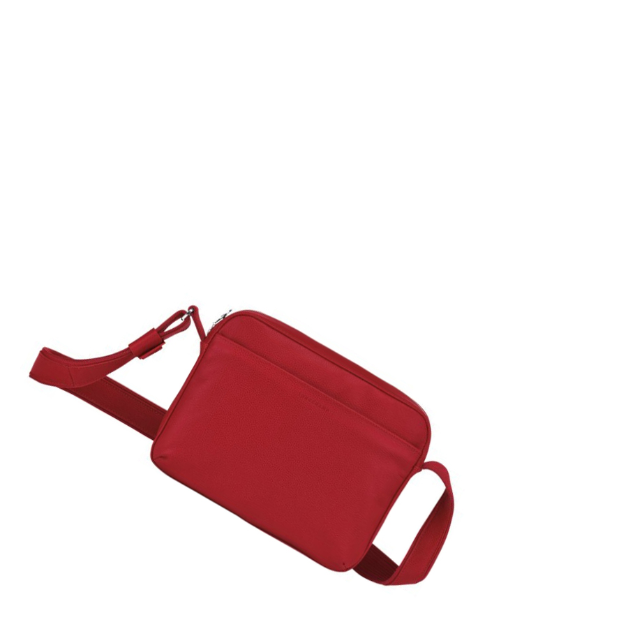 Longchamp Le Foulonné Crossbody Veske Herre Rød | NO-TQ9435