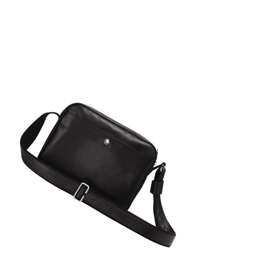 Longchamp Le Foulonné Crossbody Veske Herre Svarte | NO-ZG8620