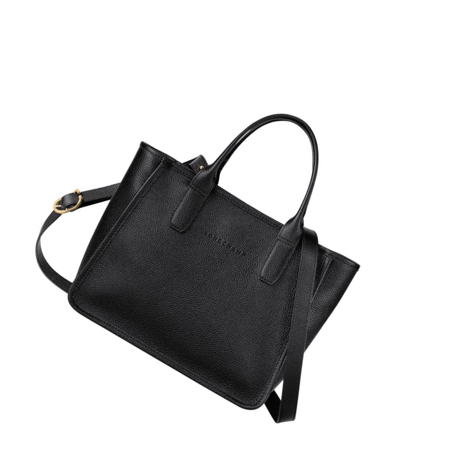 Longchamp Le Foulonné Håndveske Dame Svarte | NO-DH6391