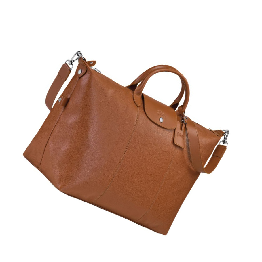 Longchamp Le Foulonné L Reiseveske Dame Brune | NO-CA0615