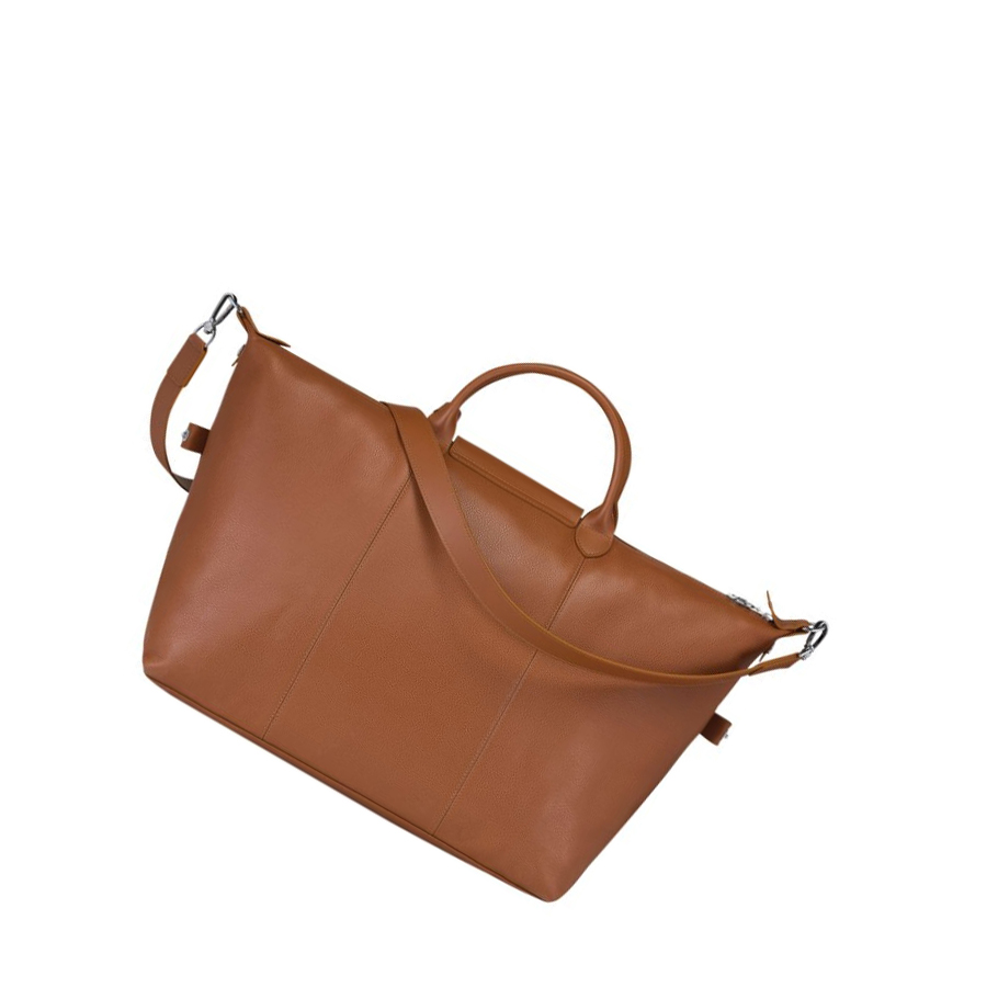 Longchamp Le Foulonné L Reiseveske Dame Brune | NO-CA0615