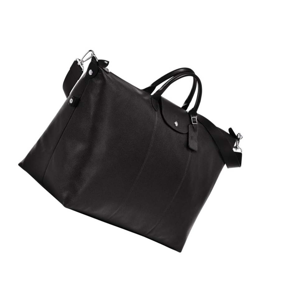 Longchamp Le Foulonné L Reiseveske Dame Svarte | NO-LR6013