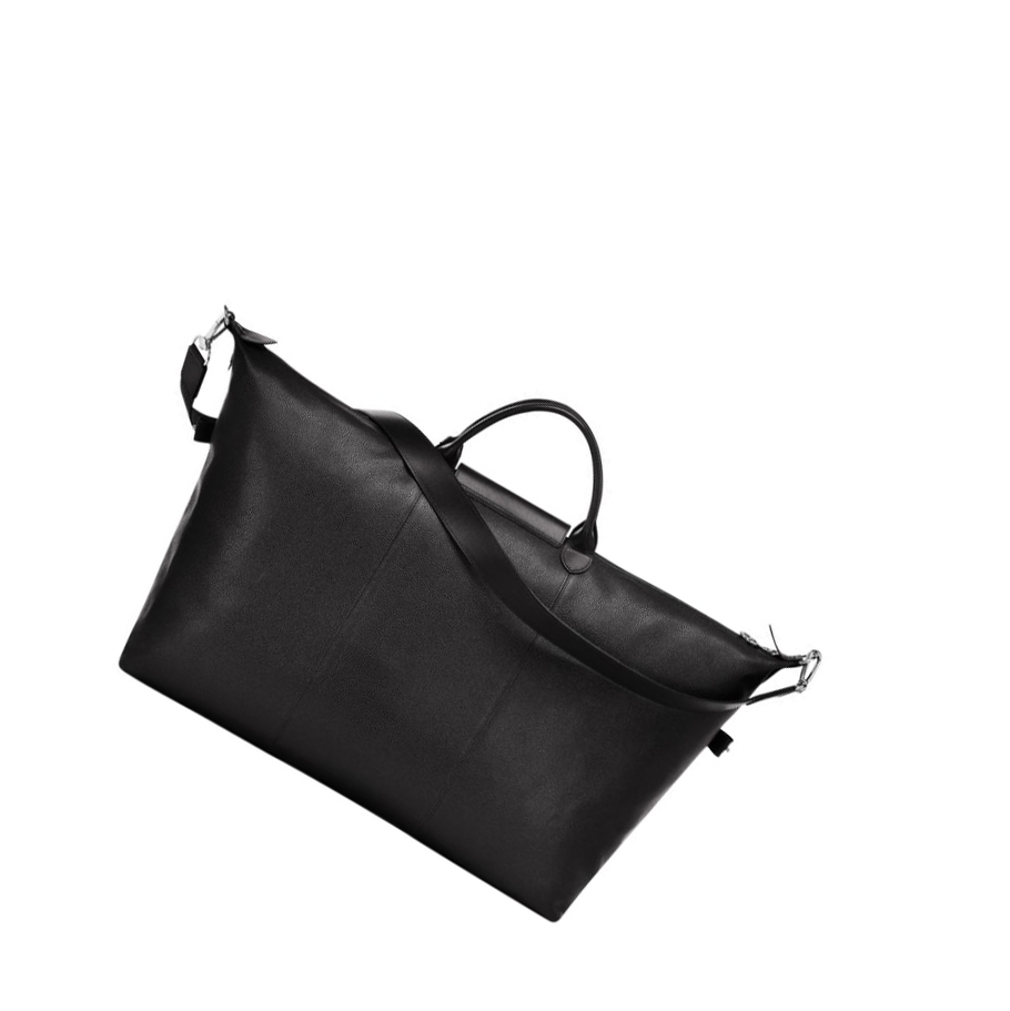 Longchamp Le Foulonné L Reiseveske Dame Svarte | NO-LR6013