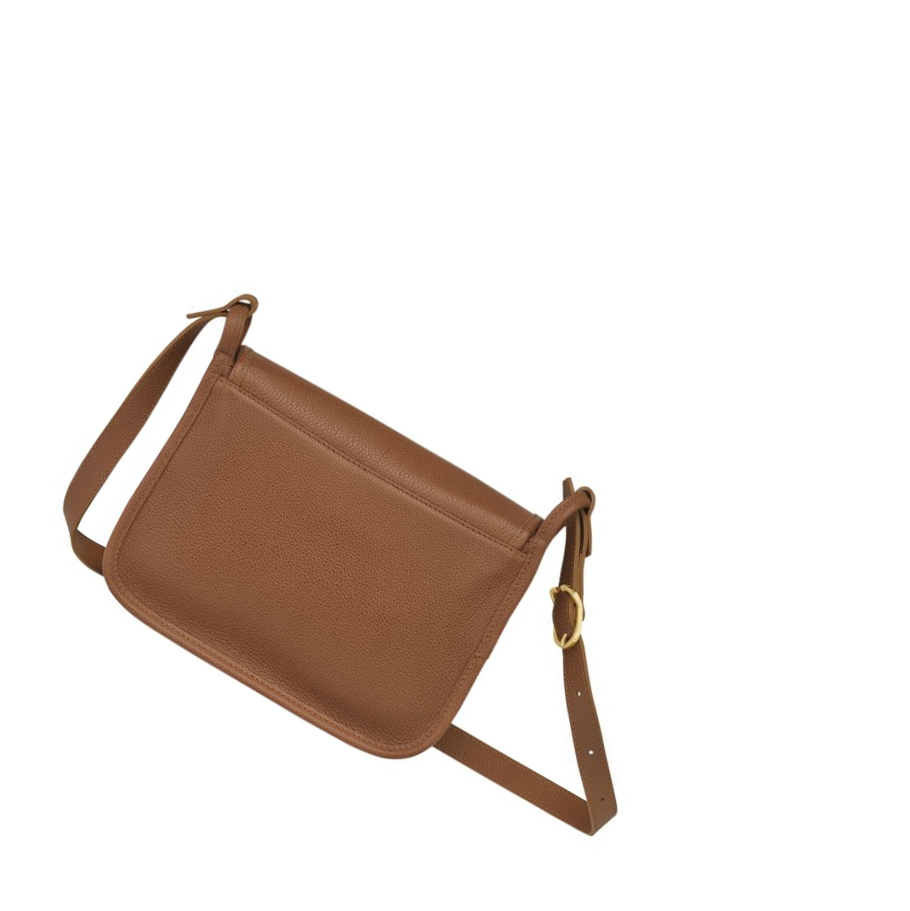 Longchamp Le Foulonné M Crossbody Veske Dame Brune | NO-VT6429