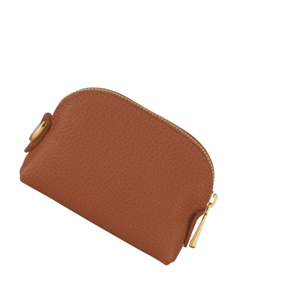 Longchamp Le Foulonné Myntpung Dame Brune | NO-GQ9670