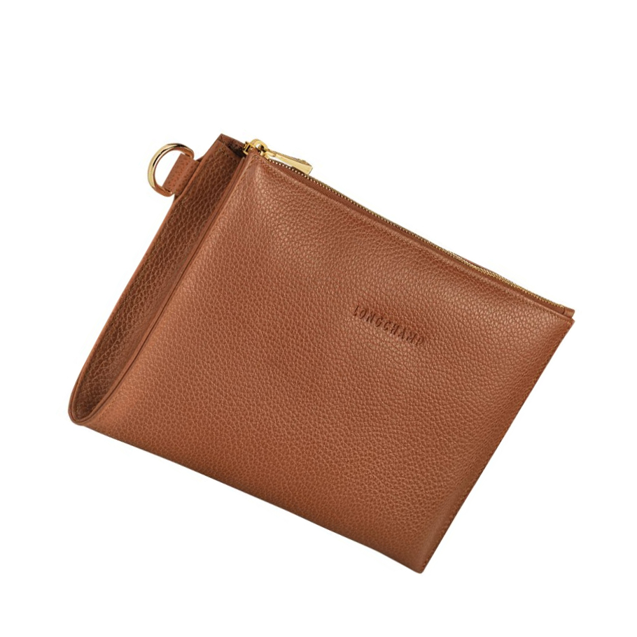 Longchamp Le Foulonné Pouches Dame Brune | NO-RC1683