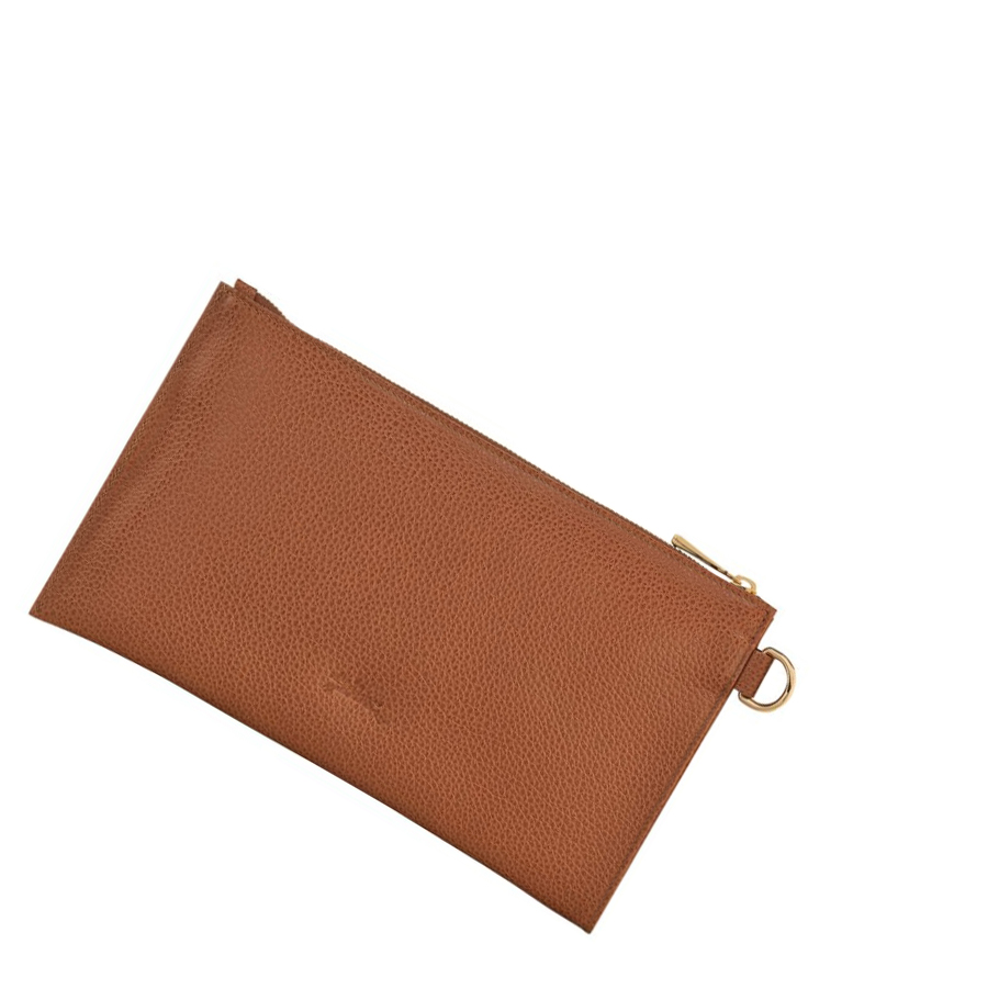 Longchamp Le Foulonné Pouches Dame Brune | NO-RC1683