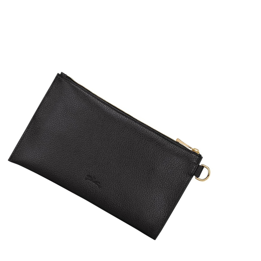 Longchamp Le Foulonné Pouches Dame Svarte | NO-IR4896