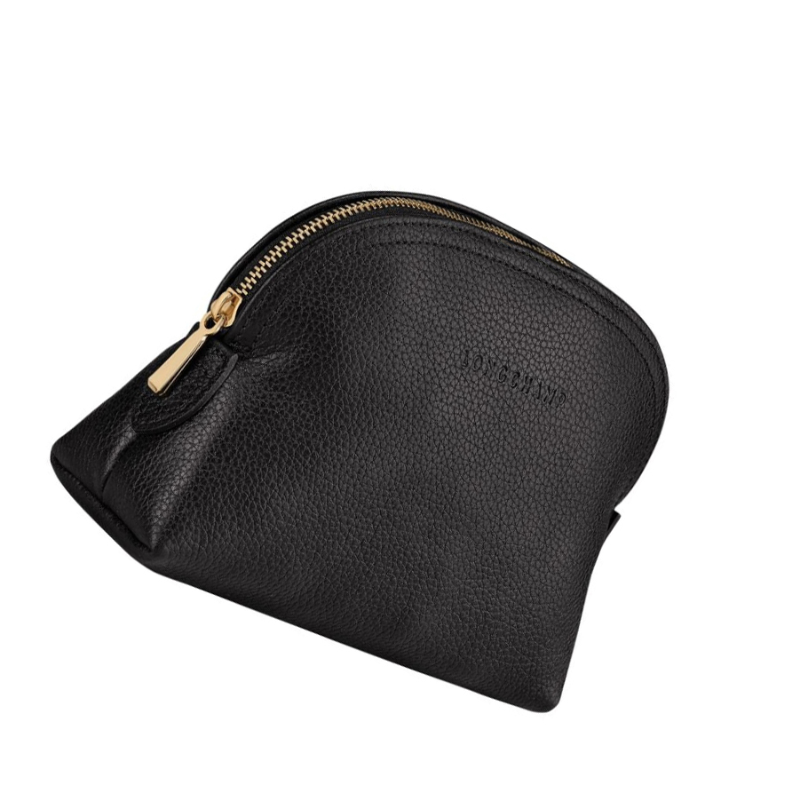 Longchamp Le Foulonné Pouches Dame Svarte | NO-NQ5129