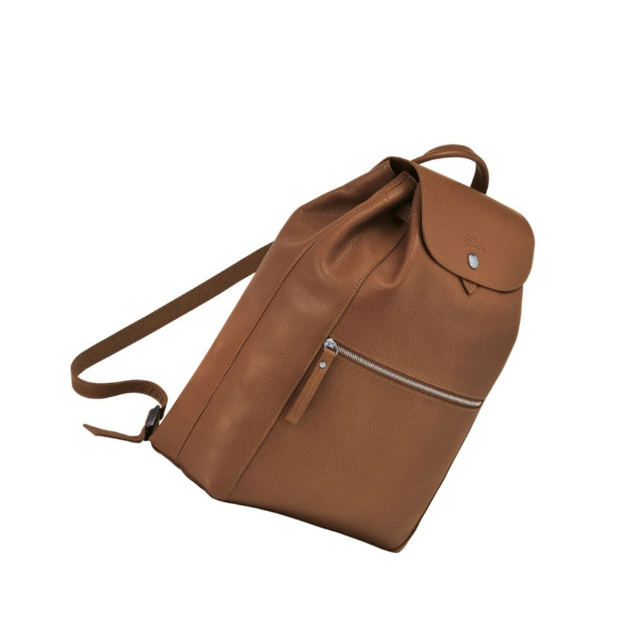 Longchamp Le Foulonné Ryggsekk Dame Brune | NO-RC7658