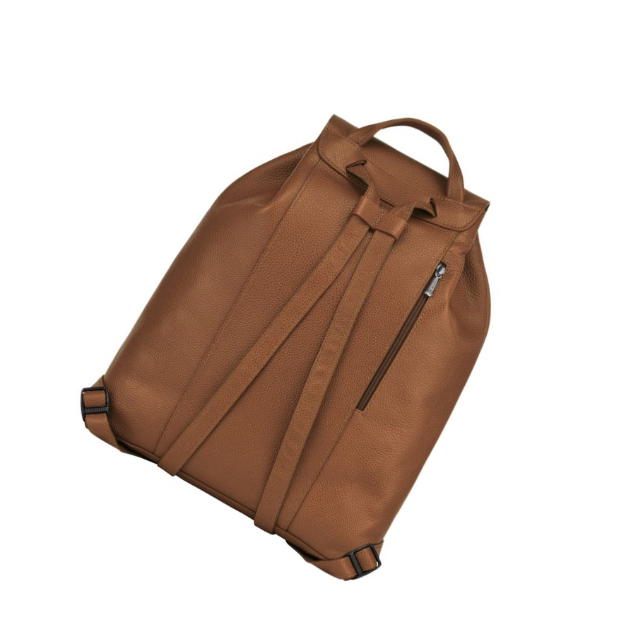 Longchamp Le Foulonné Ryggsekk Dame Brune | NO-RC7658