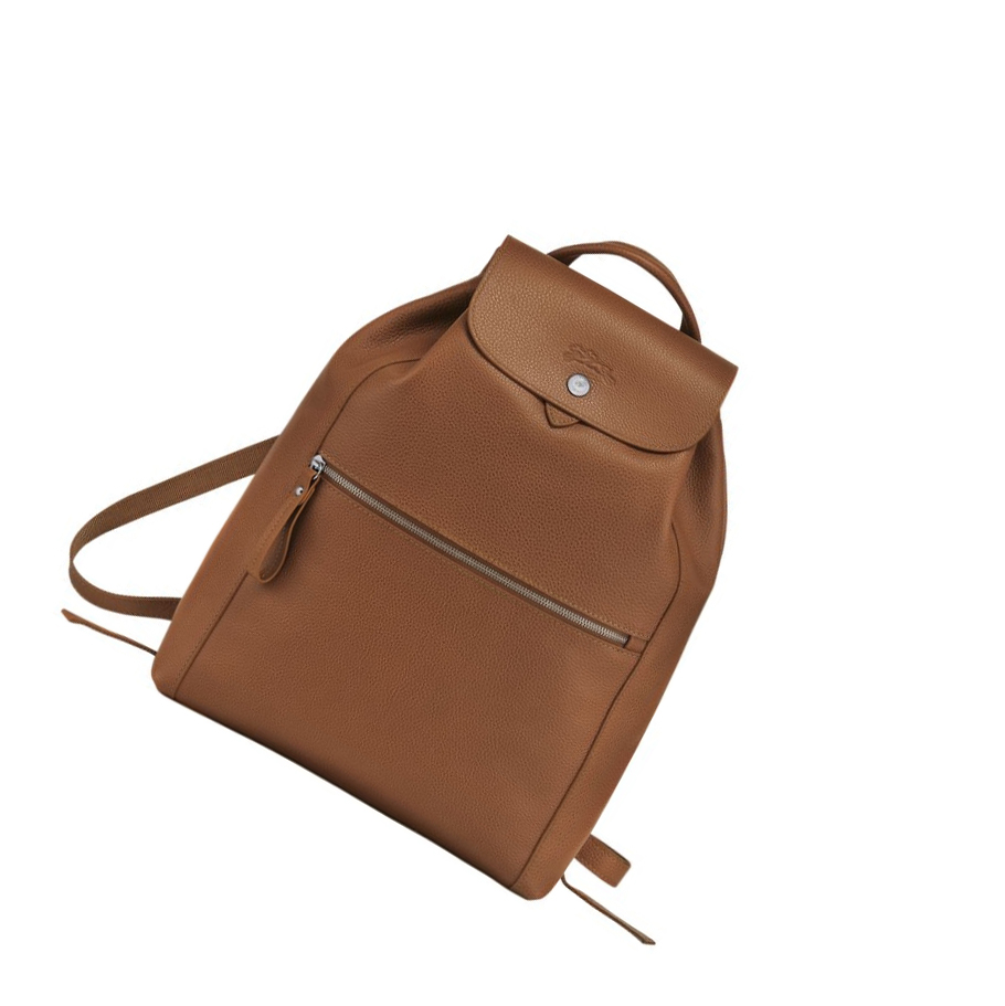 Longchamp Le Foulonné Ryggsekk Dame Brune | NO-RC7658