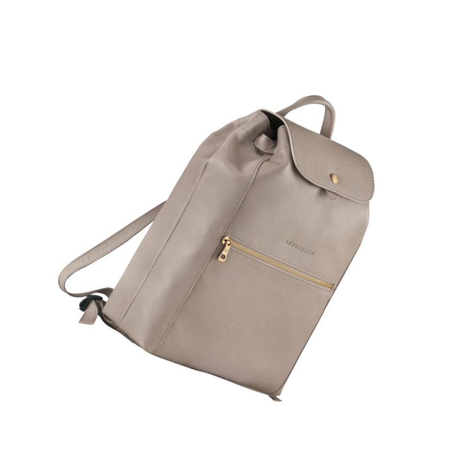 Longchamp Le Foulonné Ryggsekk Dame Grå | NO-KC4186