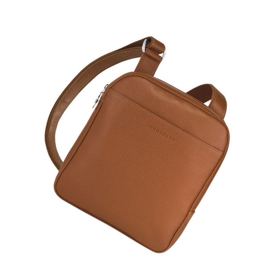 Longchamp Le Foulonné S Crossbody Veske Herre Brune | NO-DH9785