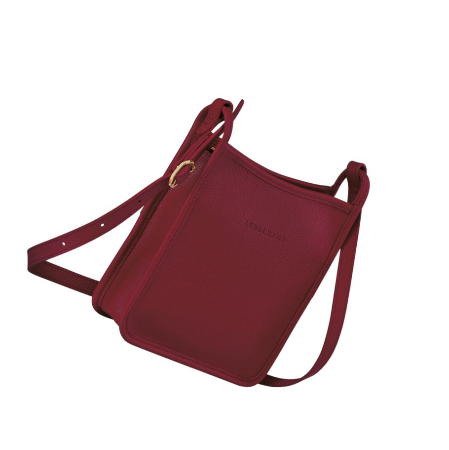 Longchamp Le Foulonné S Crossbody Veske Dame Rød | NO-JW6274