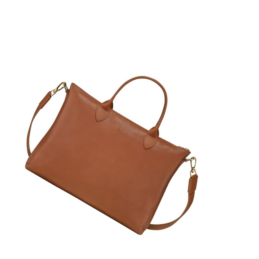 Longchamp Le Foulonné S Kofferter Dame Brune | NO-NR9267