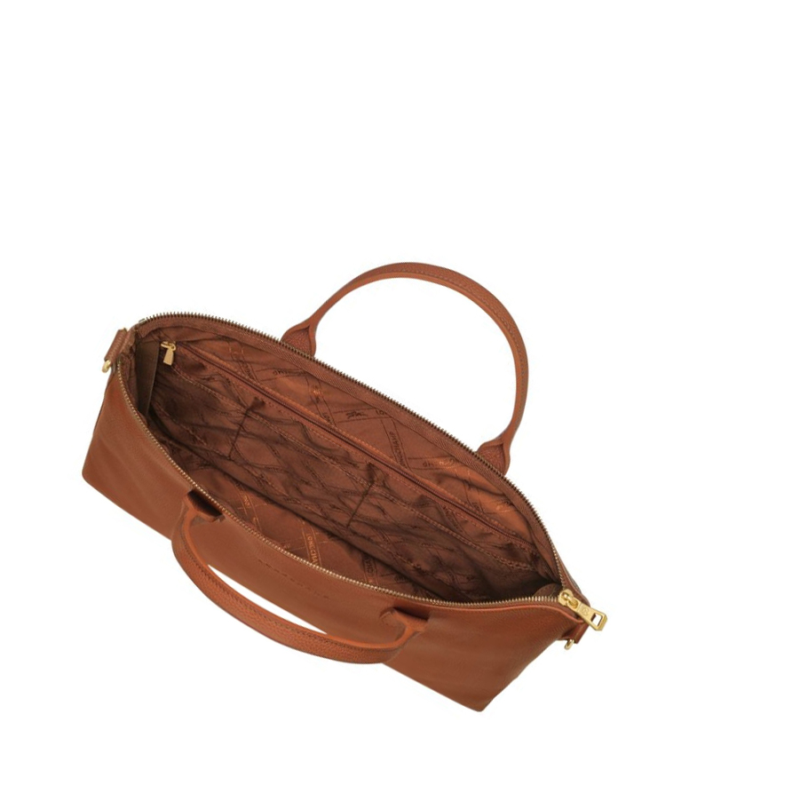 Longchamp Le Foulonné S Kofferter Dame Brune | NO-NR9267