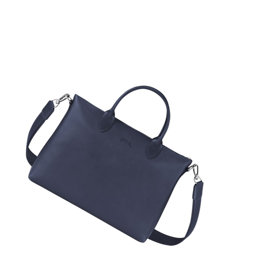 Longchamp Le Foulonné S Kofferter Dame Marineblå | NO-LI3587