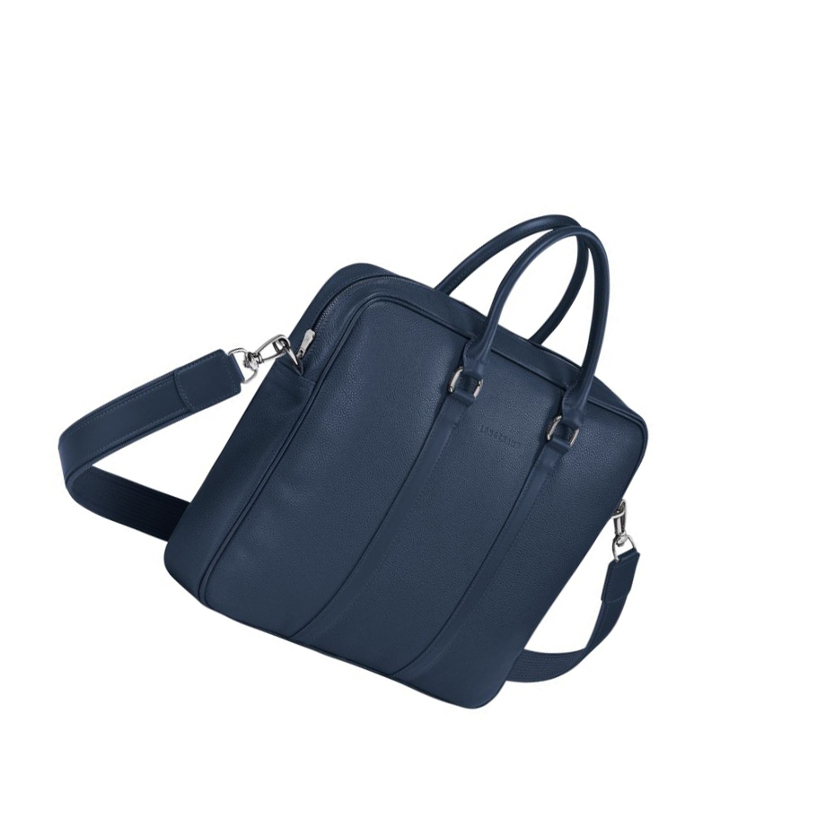 Longchamp Le Foulonné S Kofferter Dame Marineblå | NO-ZO5304