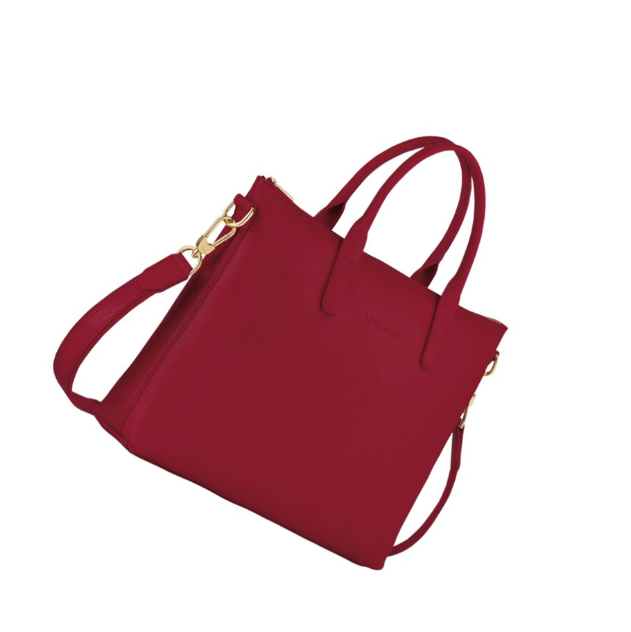 Longchamp Le Foulonné S Kofferter Dame Rød | NO-AF3795